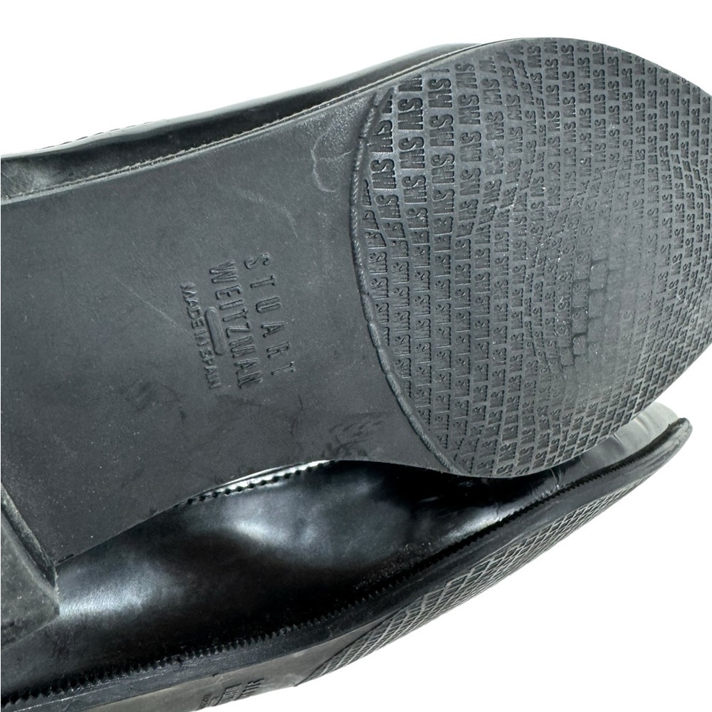 STUART WEITZMAN black and plaid loafers size 10 - Picture 8 of 12